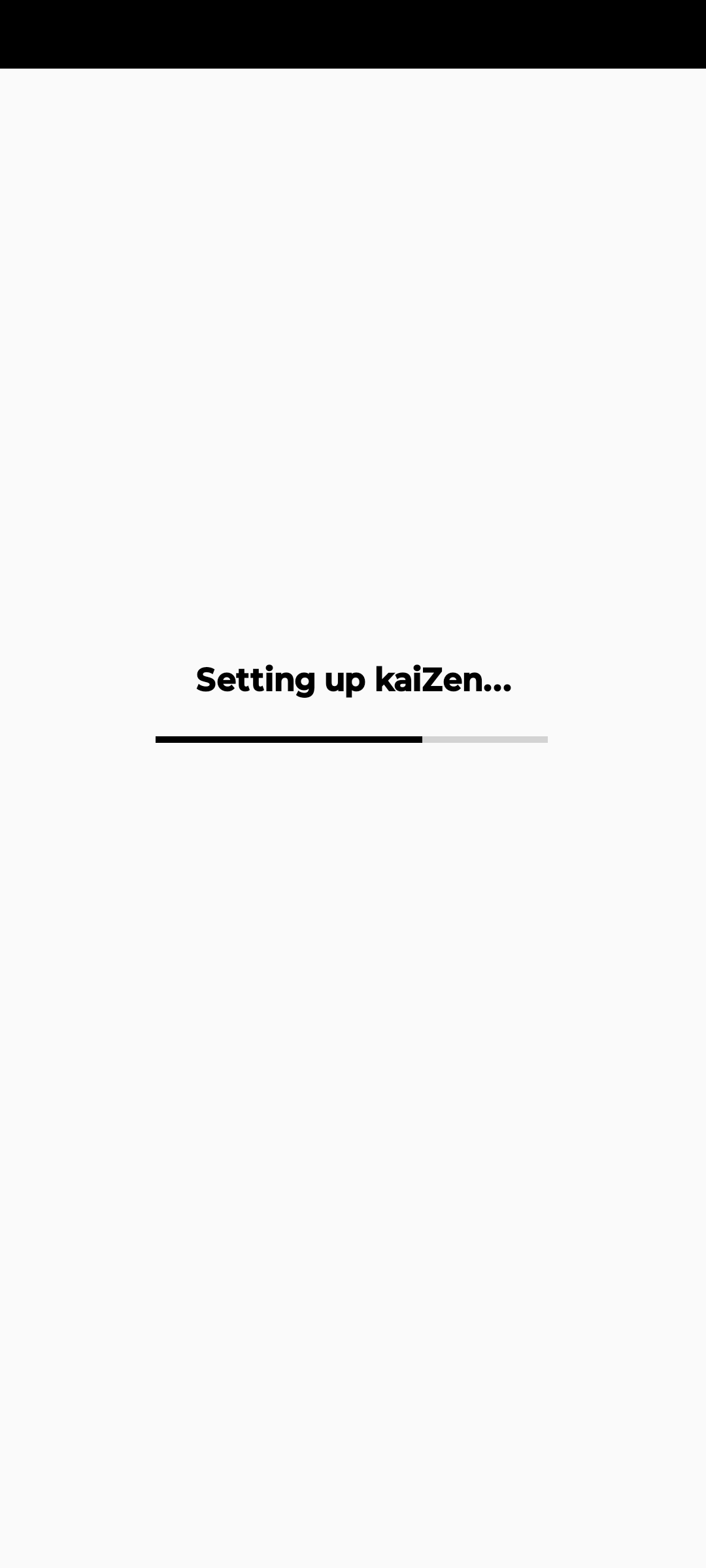 Setup screen 3